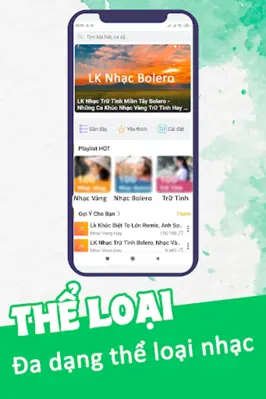 Nghe Nhạc Vàng – Nhạc Bolero android App screenshot 1